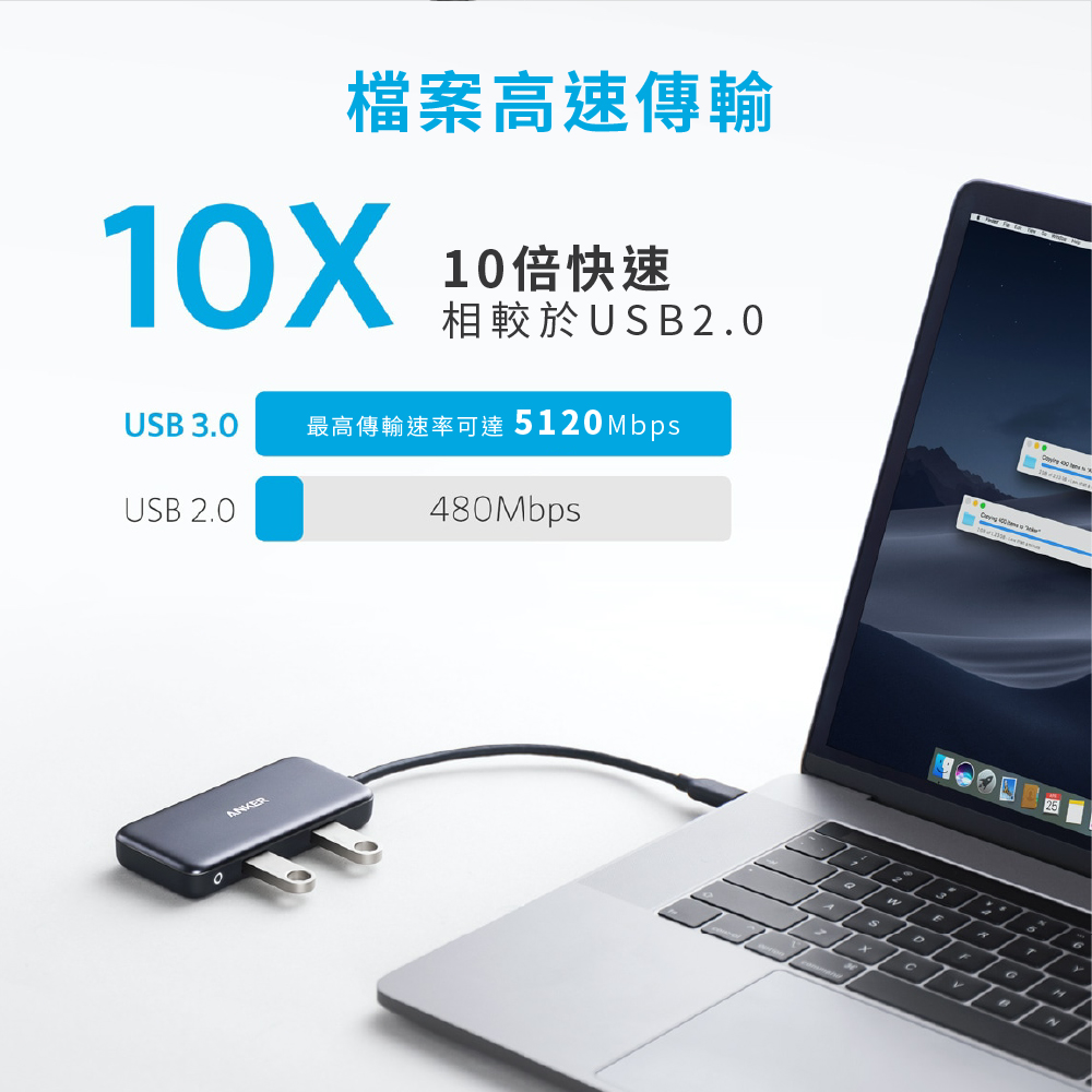 A8334 五合一 USB-C 多功能擴充集線器 支援4K高清