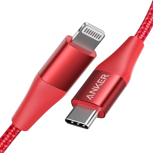 A8652 快充線 0.9M 紅 USB-C to Lightning