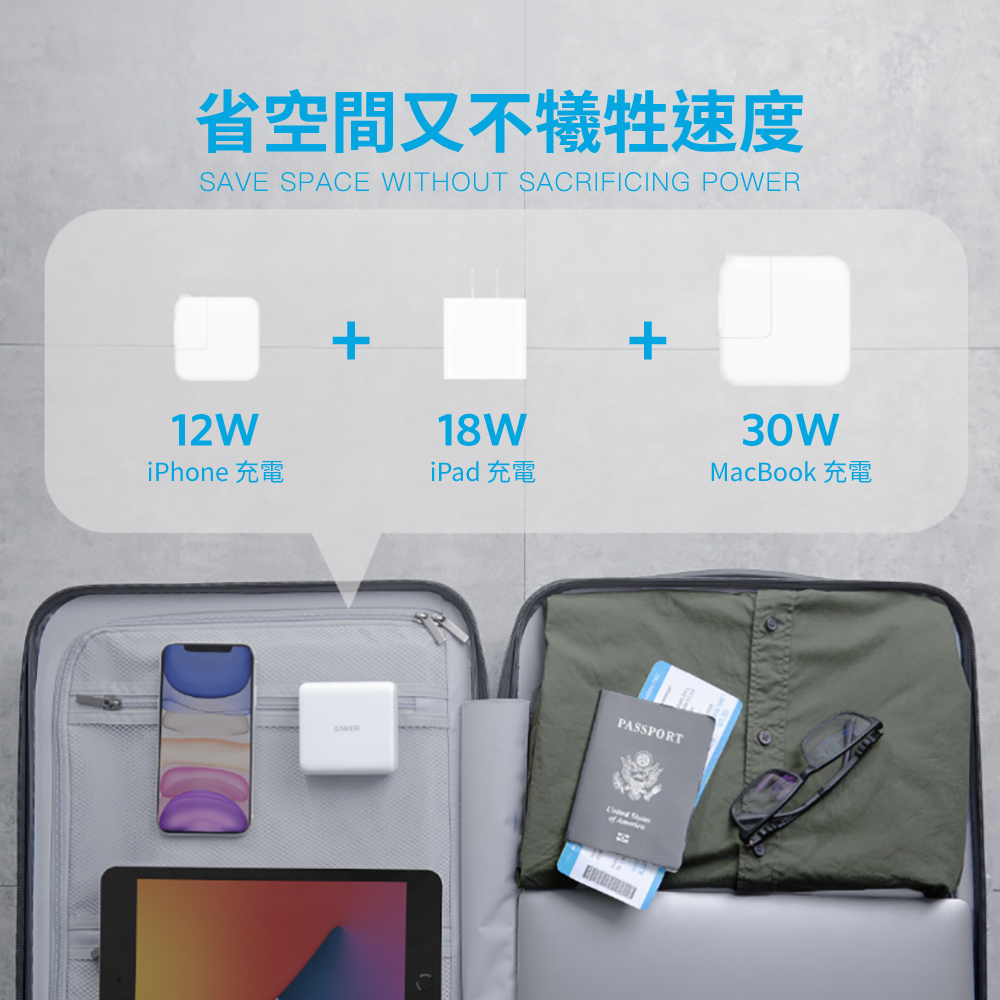 【組合包】A2034 急速充電器+ A8612 快充線C to Lightning