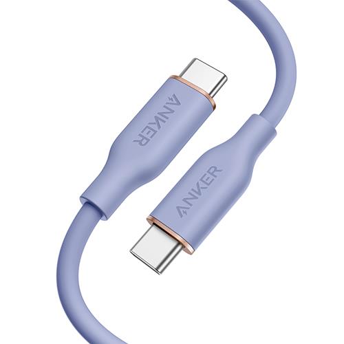 A8552 643 PowerLine USB-C to USB-C傳輸充電線 0.9M 紫