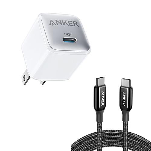 【組合包】A2637 20W充電器+A8863 快充線 1.8M黑灰 USB-C