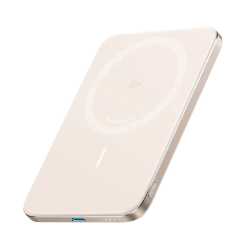 A1665 5000mAh Qi2極致輕薄磁吸行動電源-金