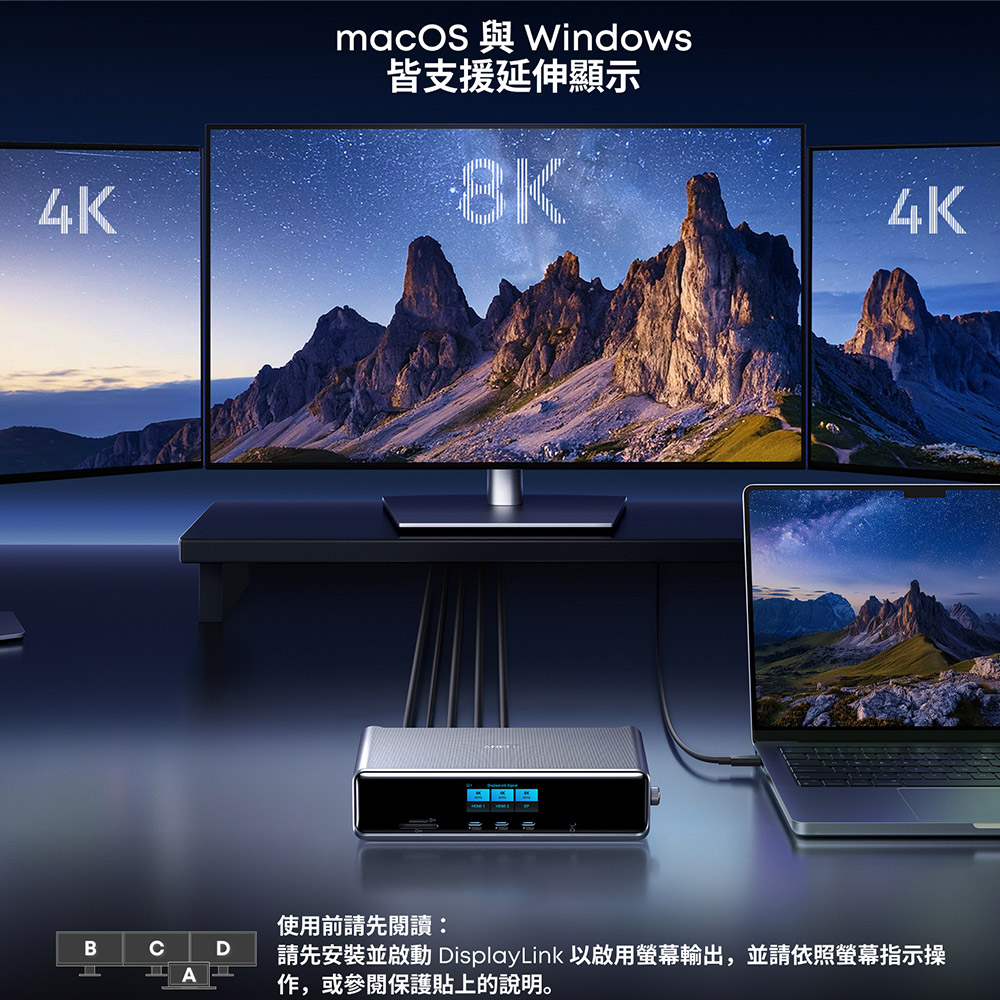 Prime A83B3 14合1 Docking Station 擴充底座