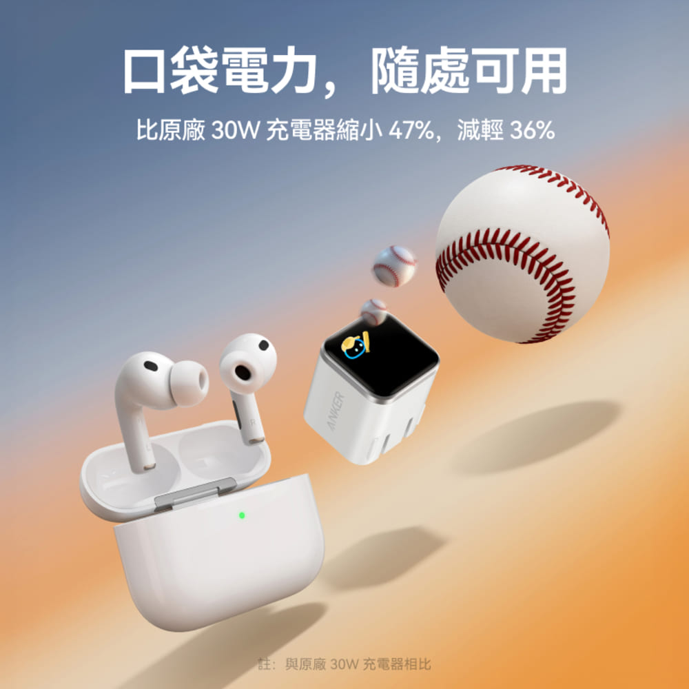 A121D Nano 45W 螢幕充電器-橙