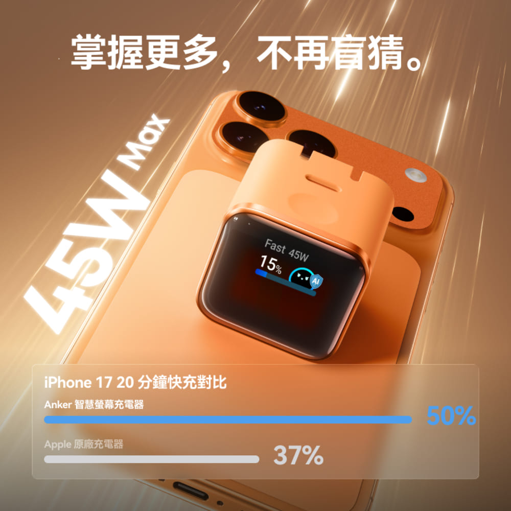 A121D Nano 45W 螢幕充電器-白
