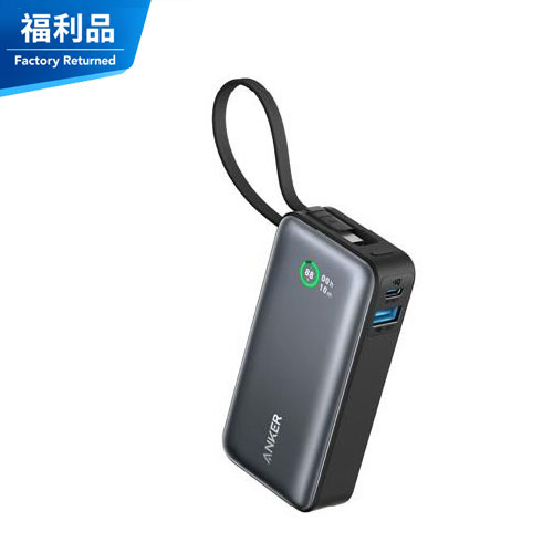 【福利品】ANKER 533 A1259 Nano 10000mAh 30W 行動電源 曜石黑