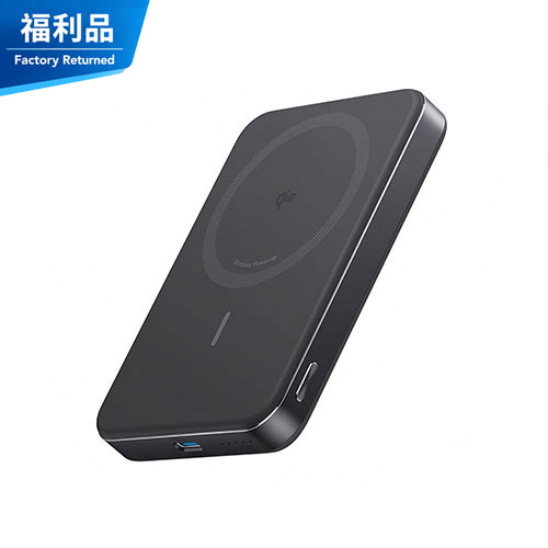 【福利品】A1664 10000mAh Qi2 超薄磁吸行動電源 黑