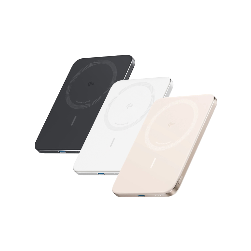5000mAh Qi2輕薄磁吸行動電源